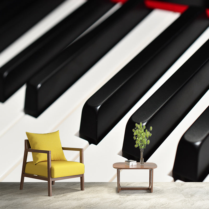 Piano Mural Horizontal Photography Decorative Environment Friendly for Home Decor