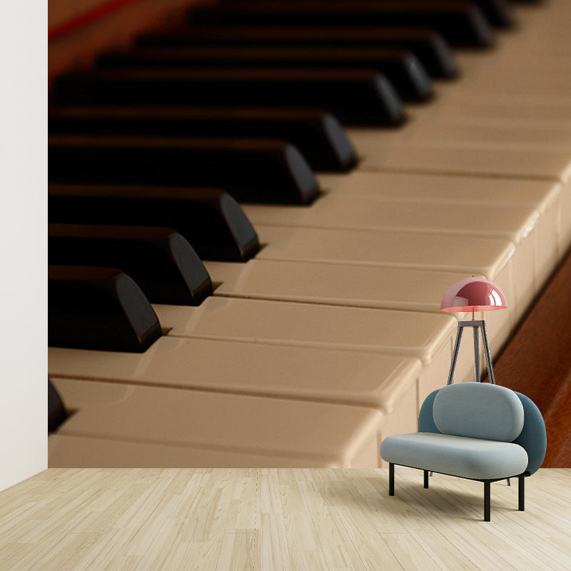 Piano Mural Horizontal Photography Decorative Environment Friendly for Home Decor