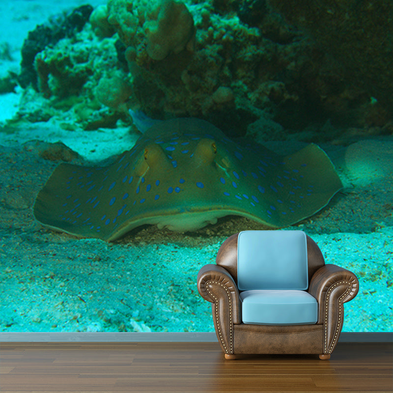 Photography Style Undersea Mural Environment Friendly for Bathroom