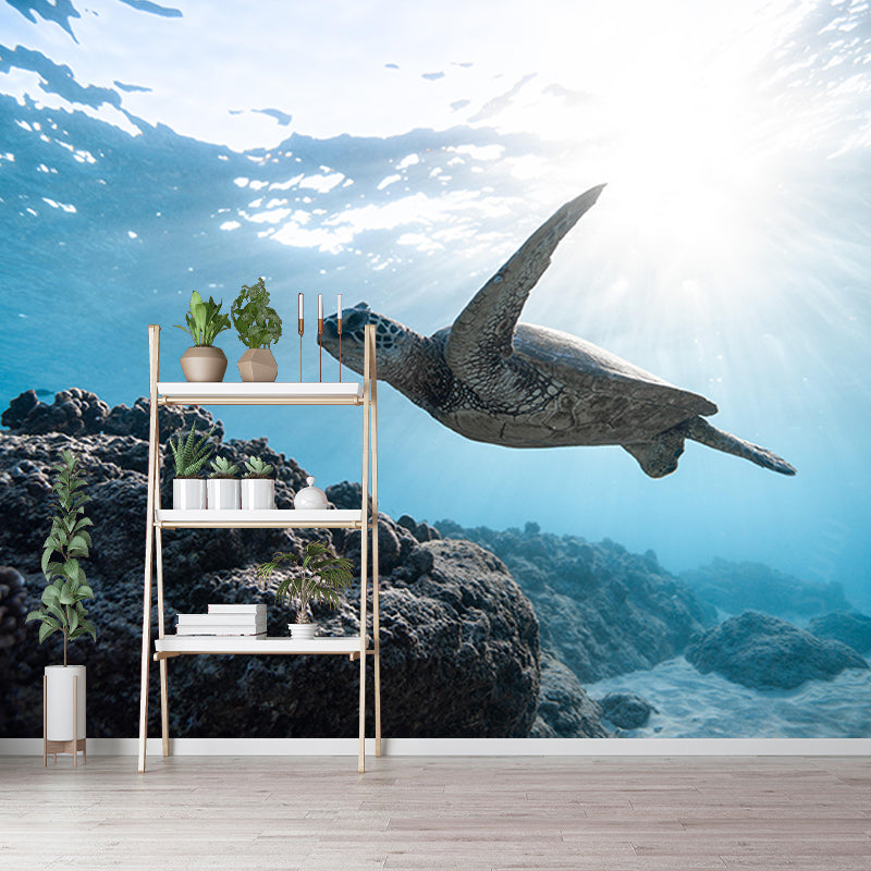 Beautiful Undersea Mural Decorative Horizontal Photography Eco-friendly for Room