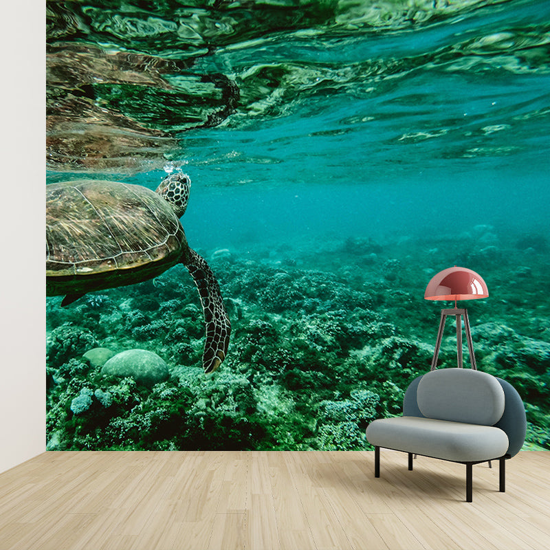 Undersea Photography Mural Decorative Eco-friendly for Decoration