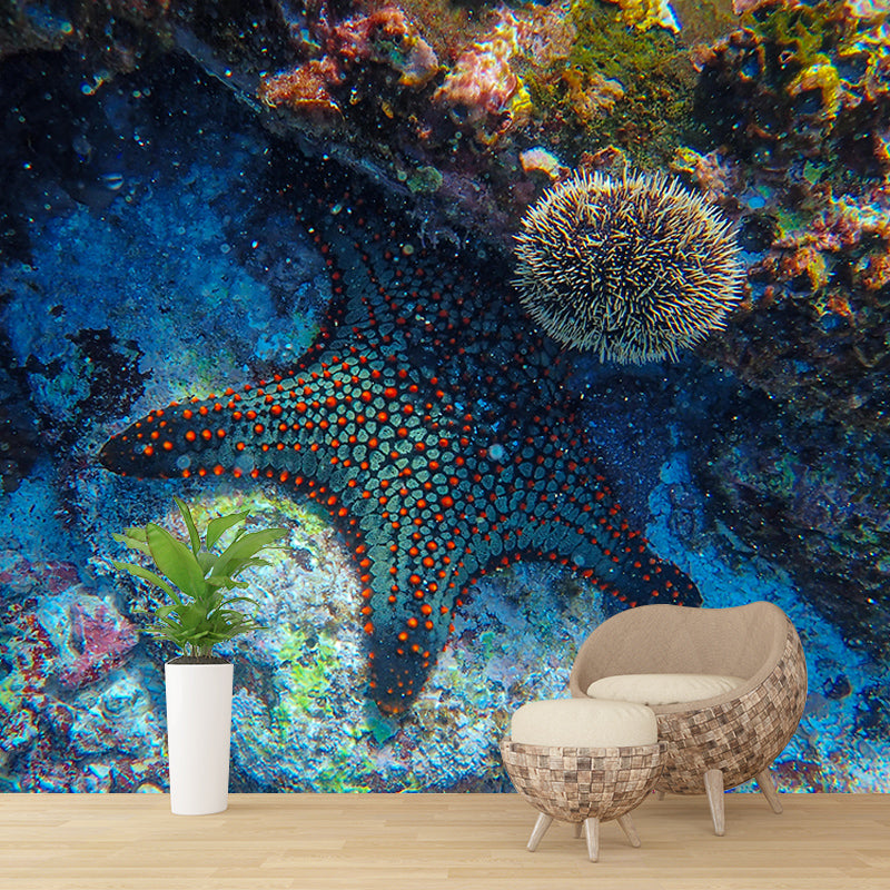 Horizontal Photography Undersea Mural Decorative Environment Friendly for Home