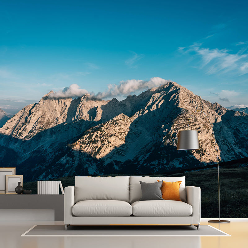 Mountain Photography Mildew Resistant Mural Wallpaper Living Room Wall Mural