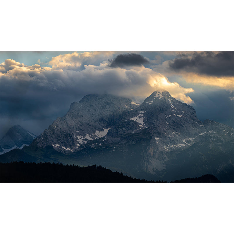 Mountain Photography Mildew Resistant Mural Wallpaper Living Room Wall Mural