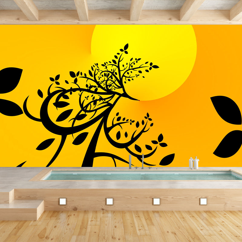 Tropical Plant Illustration Wall Mural Wallpaper Room Wall Mural