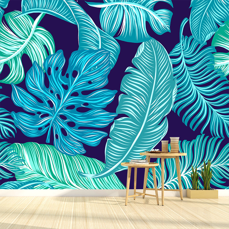Illustration Mural Wallpaper Environment Friendly Tropical Plants Room Mural