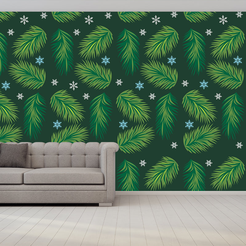 Tropical Style Mural Wallpaper Tropical Plants Bedroom Wall Mural