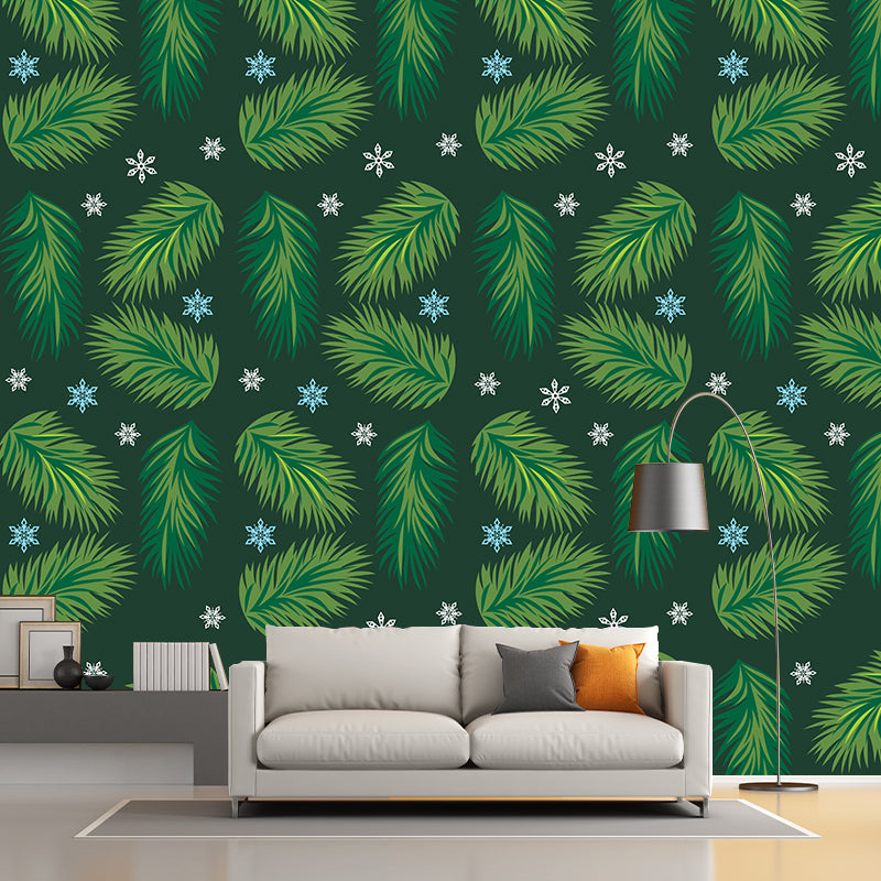 Tropical Style Mural Wallpaper Tropical Plants Bedroom Wall Mural