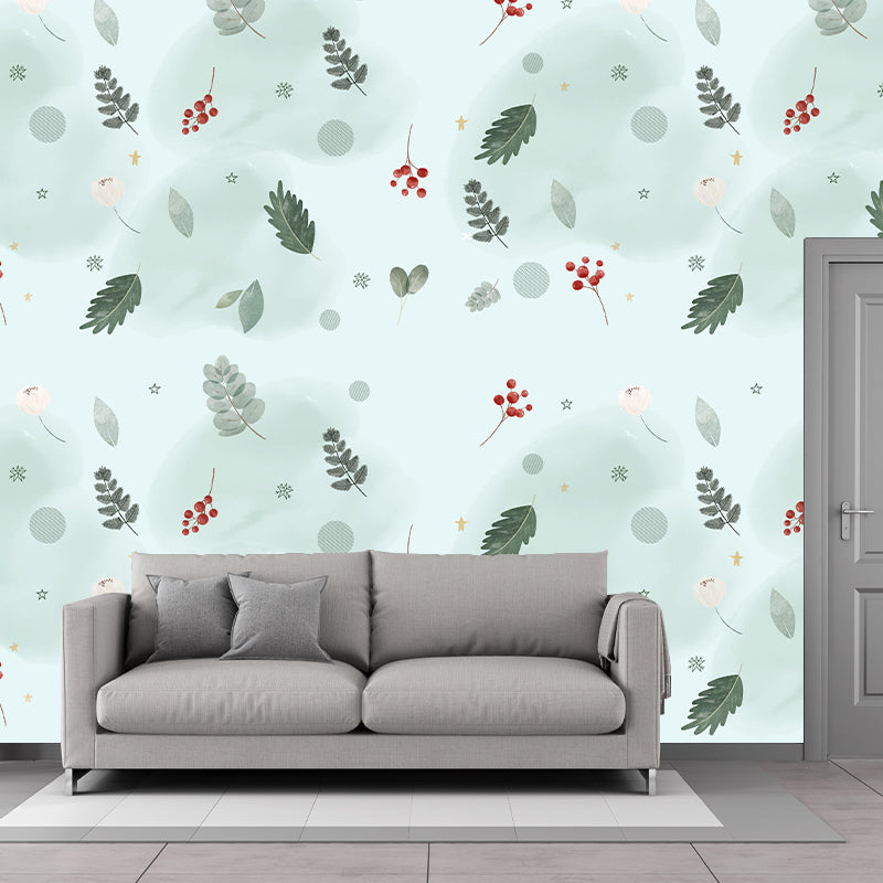 Tropical Style Mural Wallpaper Tropical Plants Bedroom Wall Mural