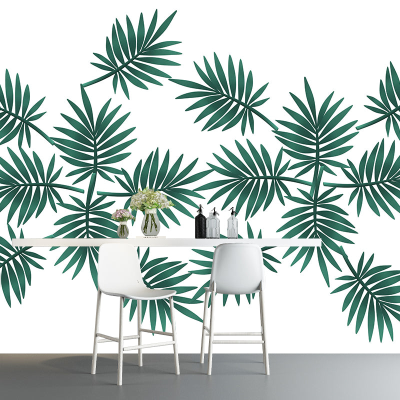 Illustration Environment Friendly Mural Wallpaper Tropical Plants Living Room Wall Mural