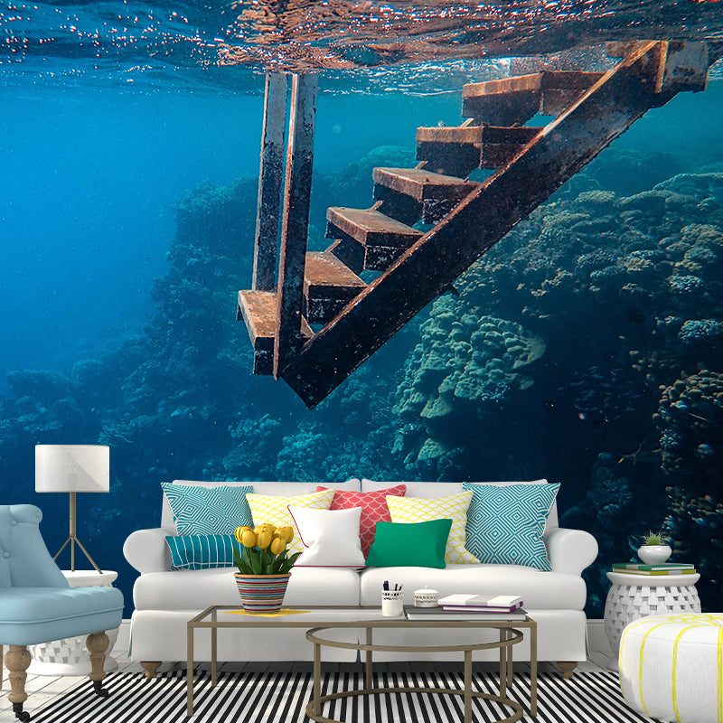 Photography Environment Friendly Mural Wallpaper Seabed Living Room Mural