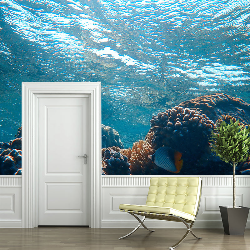Bright Color Wall Mural Wallpaper Seabed Sitting Room Wall Mural