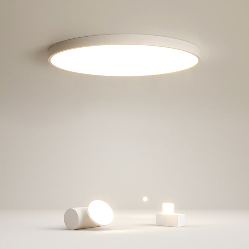 White LED Flush Mount Lighting Round Modern Flush Mounted Ceiling Lights