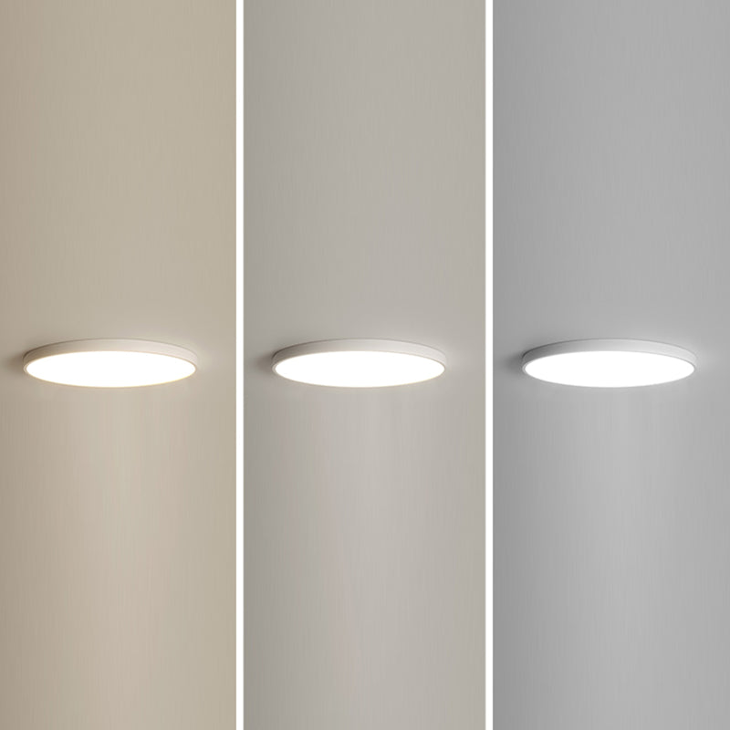 White LED Flush Mount Lighting Round Modern Flush Mounted Ceiling Lights
