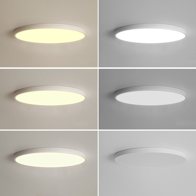 White LED Flush Mount Lighting Round Modern Flush Mounted Ceiling Lights