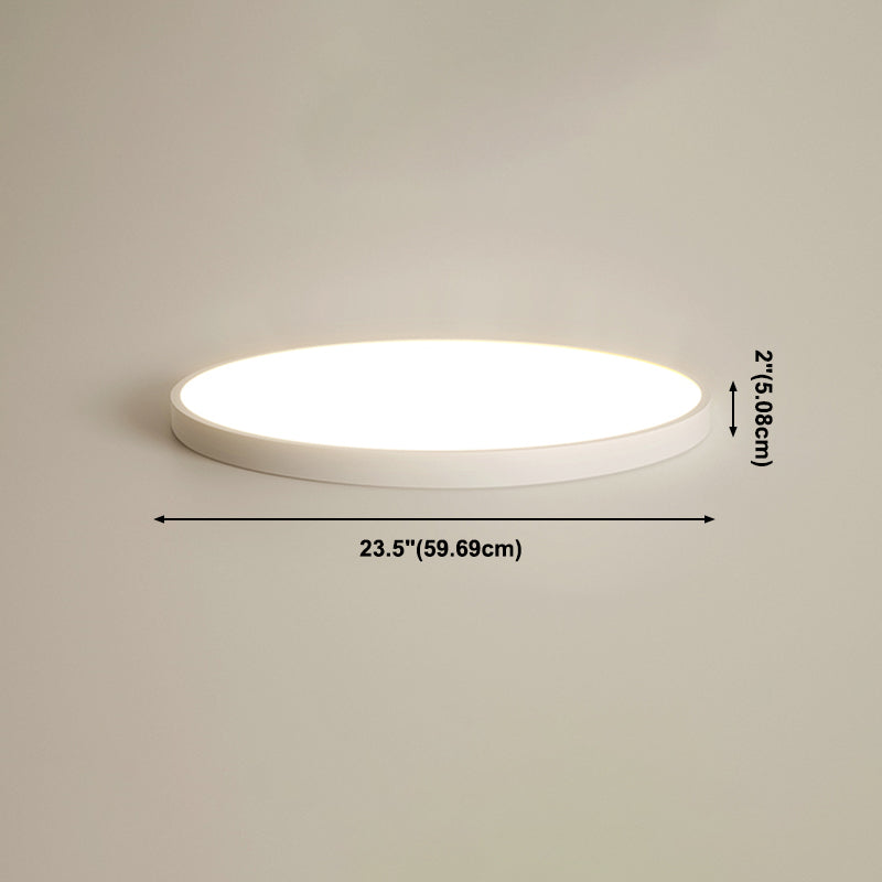 White LED Flush Mount Lighting Round Modern Flush Mounted Ceiling Lights