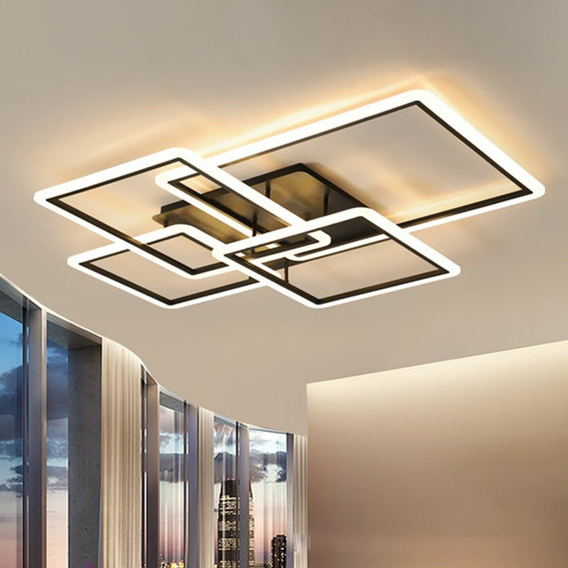 Plafonnier linéaire moderne à montage encastré, plafonnier Simple pour salle à manger