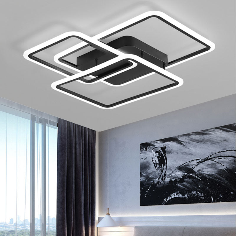 Plafonnier linéaire moderne à montage encastré, plafonnier Simple pour salle à manger