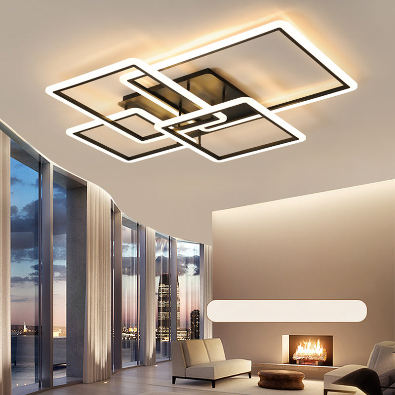 Plafonnier linéaire moderne à montage encastré, plafonnier Simple pour salle à manger