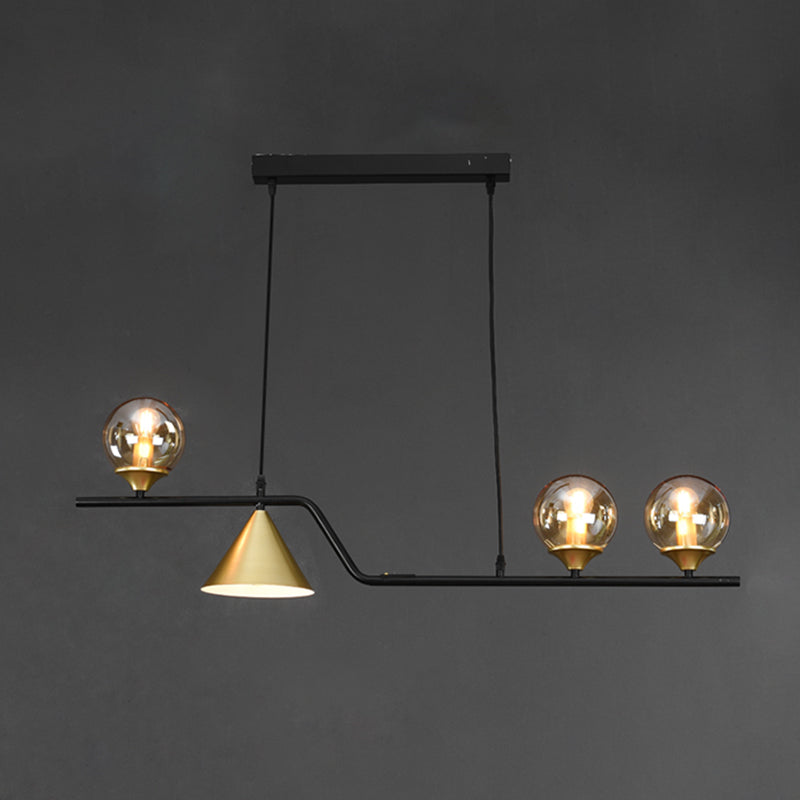 Nordic Pendant Light Modern Glass Shade Chandelier Lampe pour salle à manger