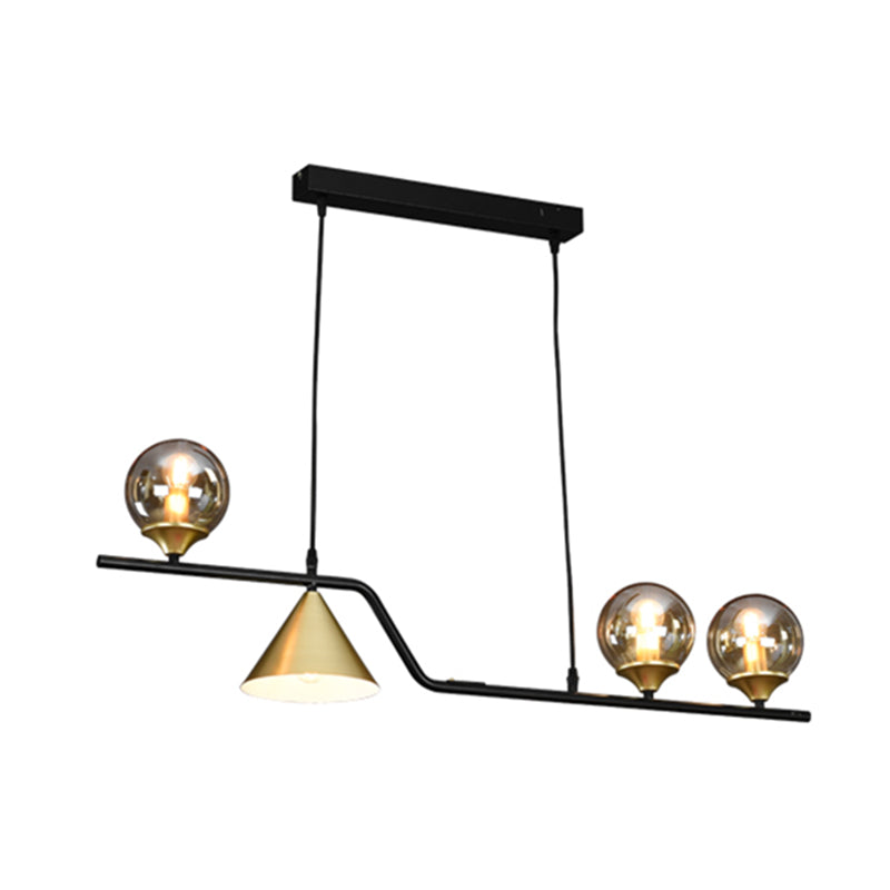 Nordic Pendant Light Modern Glass Shade Chandelier Lampe pour salle à manger