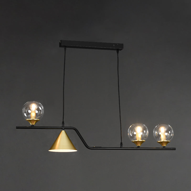 Nordic Pendant Light Modern Glass Shade Chandelier Lampe pour salle à manger