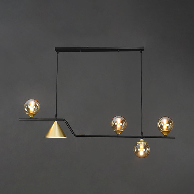 Nordic Pendant Light Modern Glass Shade Chandelier Lampe pour salle à manger