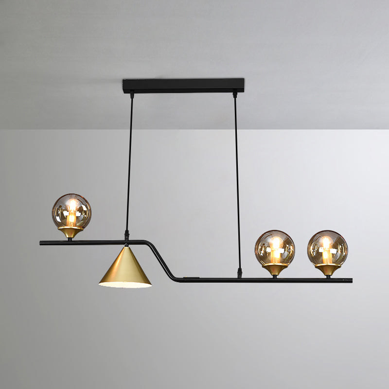 Nordic Pendant Light Modern Glass Shade Chandelier Lampe pour salle à manger
