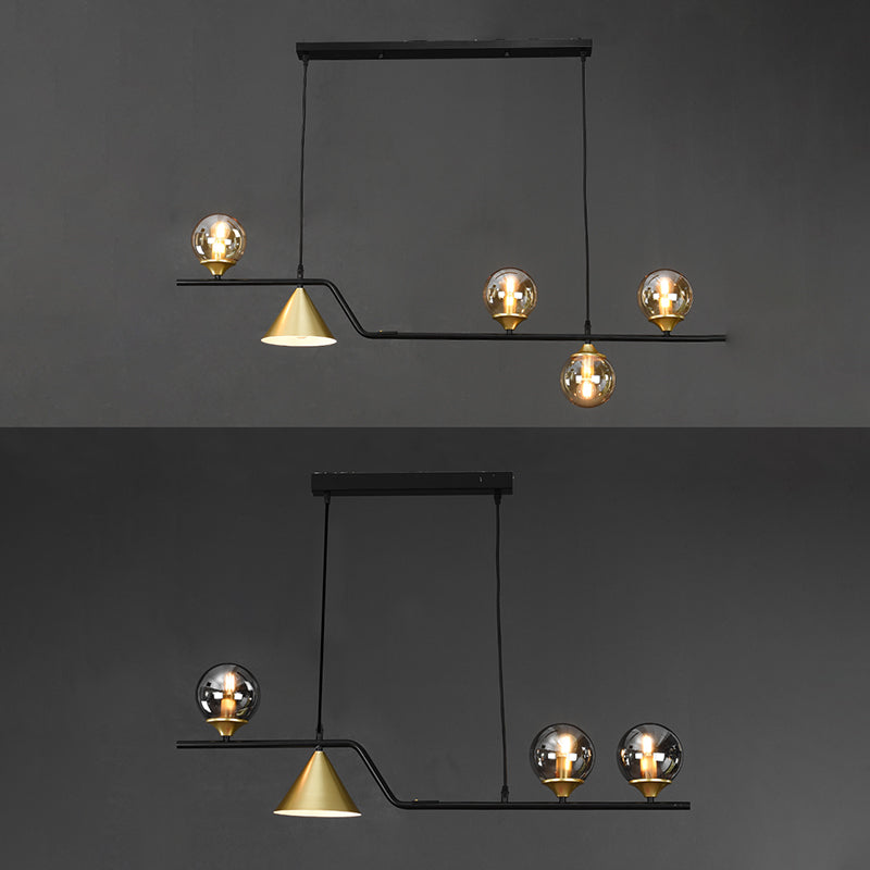 Nordic Pendant Light Modern Glass Shade Chandelier Lampe pour salle à manger