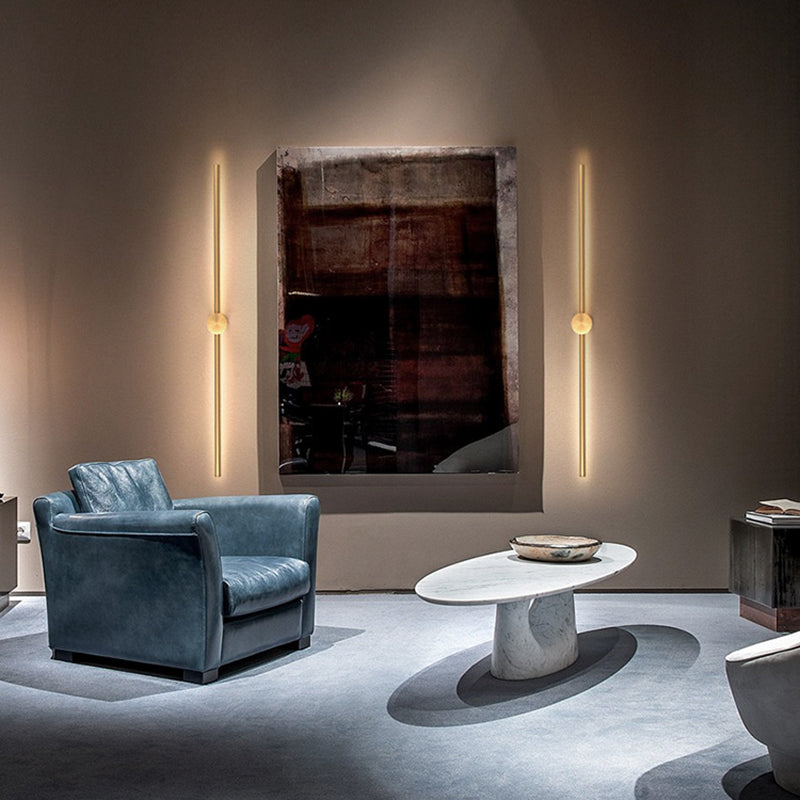 Linear Metal Sconce Light Fixture Minimalist LED Wall Lighting Fixture