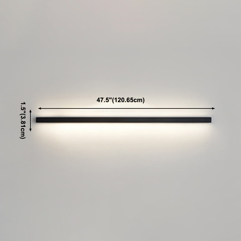 Lineare Wandlampe Aluminium Einfacher Stil LED LED LIGHT WALL SCHLAFT FÜR DISSAME