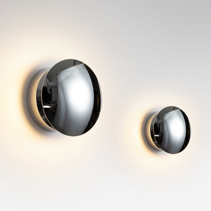 Wohnzimmer Wandleuchte postmoderne Metall Ein hell silberne Wandmontageleuchte