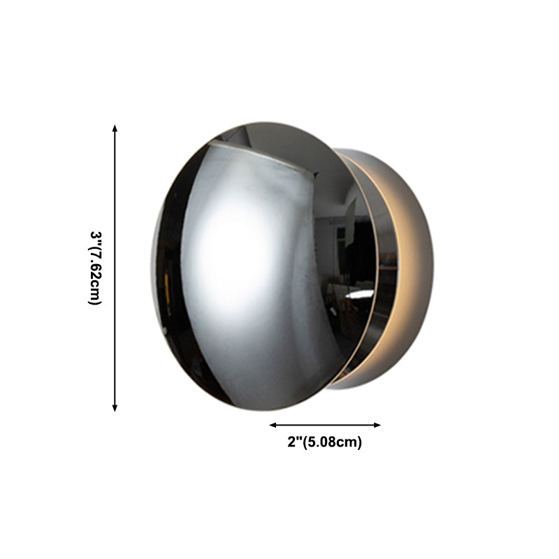 Wohnzimmer Wandleuchte postmoderne Metall Ein hell silberne Wandmontageleuchte