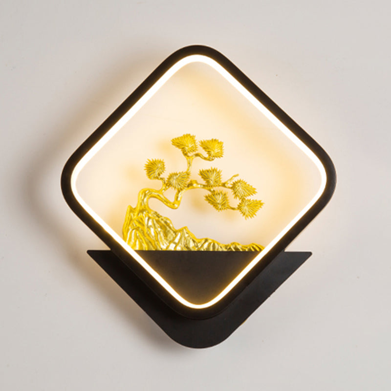 Contemporáneo Simple Metal Wall LED 1 Luz de pared de luz para sala de estar