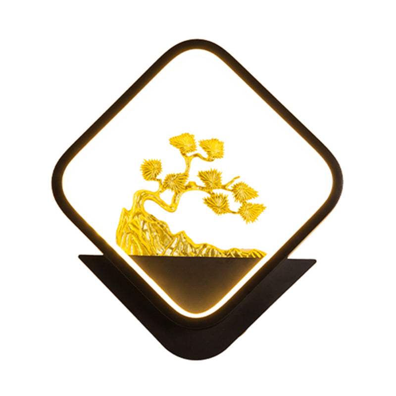 Contemporáneo Simple Metal Wall LED 1 Luz de pared de luz para sala de estar