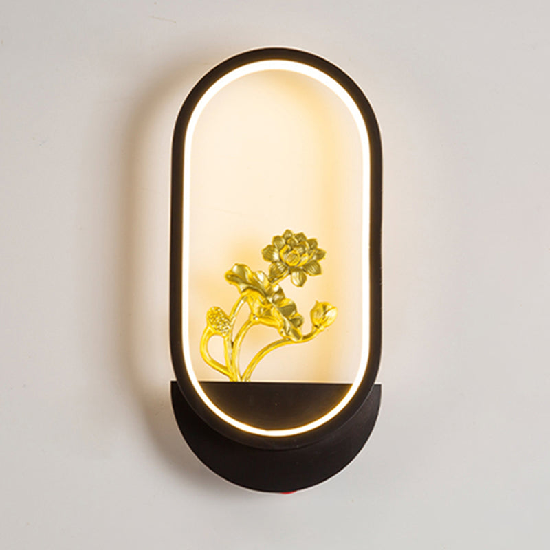 Contemporáneo Simple Metal Wall LED 1 Luz de pared de luz para sala de estar