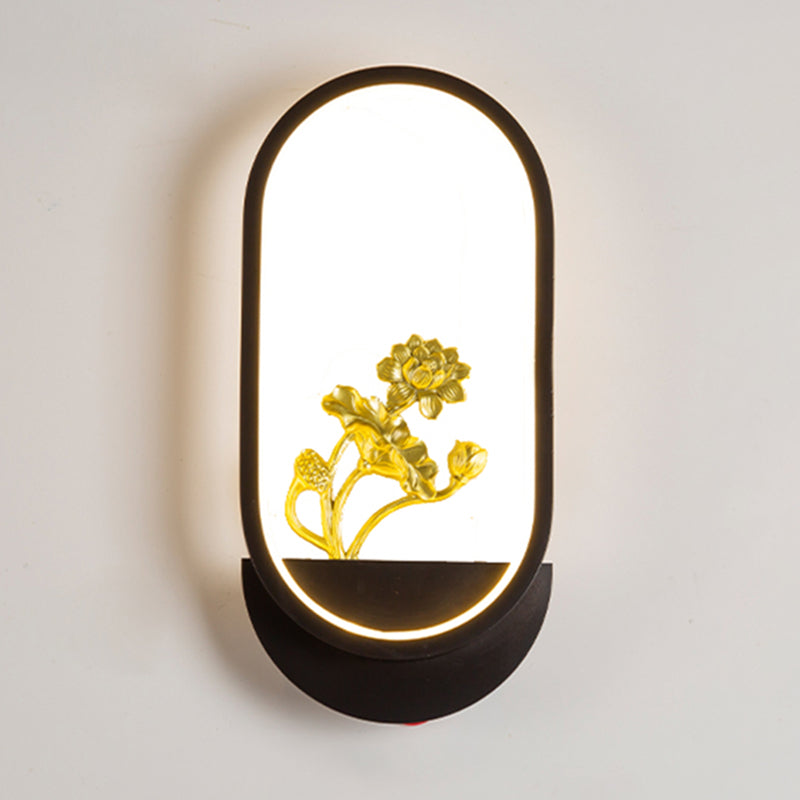 Contemporáneo Simple Metal Wall LED 1 Luz de pared de luz para sala de estar