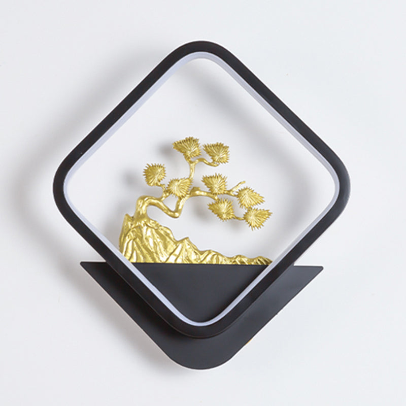 Contemporáneo Simple Metal Wall LED 1 Luz de pared de luz para sala de estar