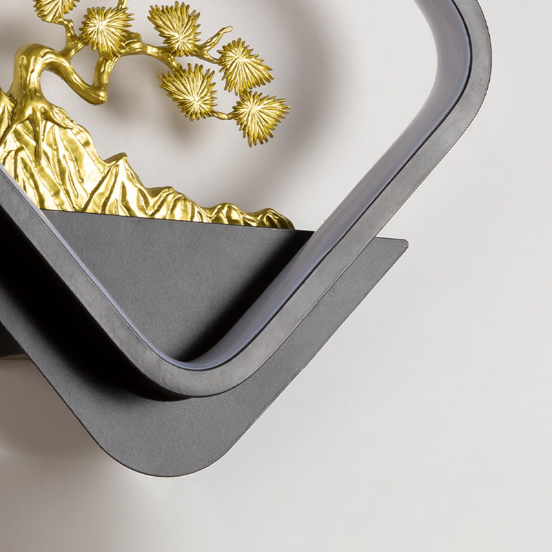 Contemporáneo Simple Metal Wall LED 1 Luz de pared de luz para sala de estar