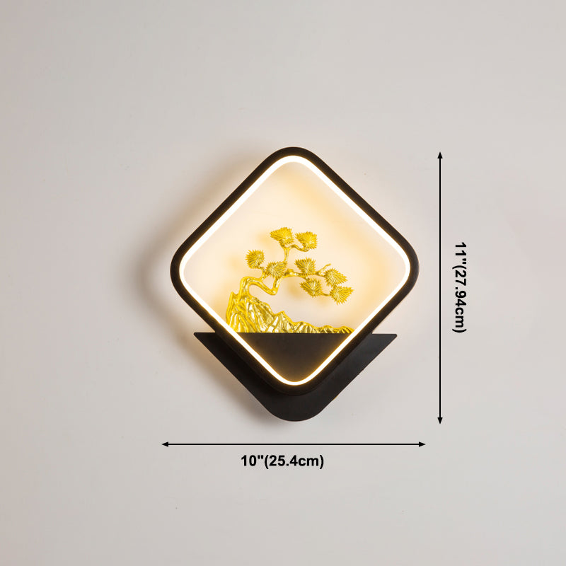 Contemporáneo Simple Metal Wall LED 1 Luz de pared de luz para sala de estar