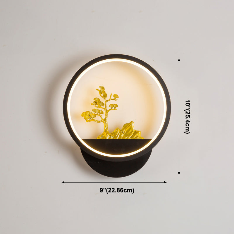 Contemporáneo Simple Metal Wall LED 1 Luz de pared de luz para sala de estar