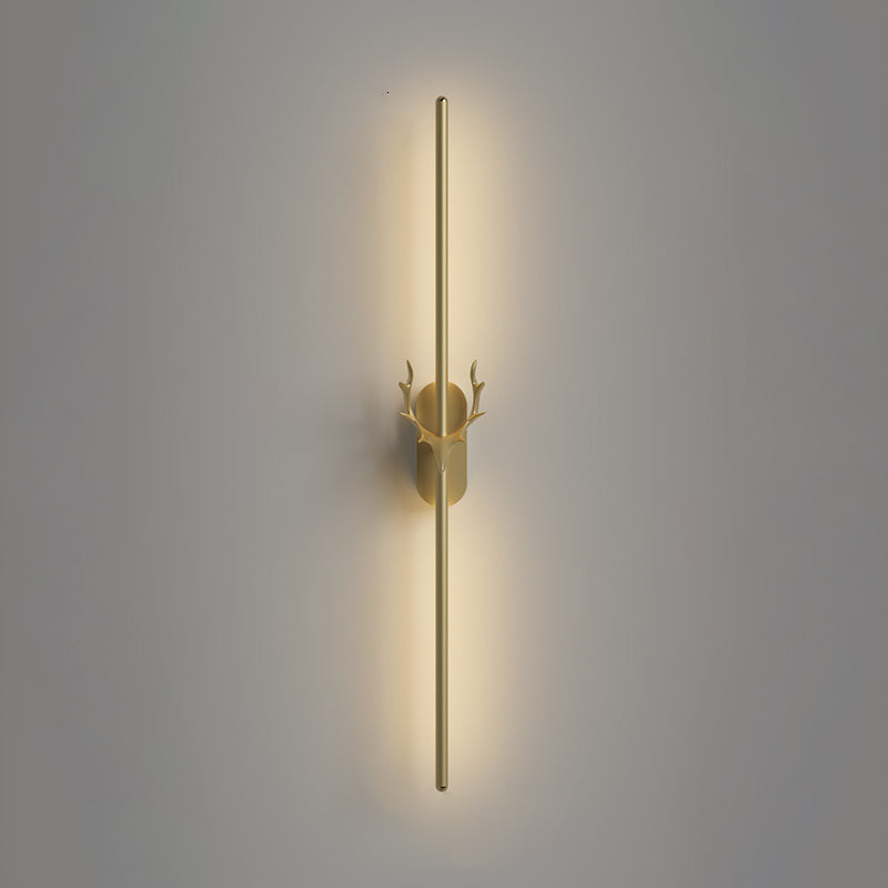 Lineare Wandlampe Aluminium Einfacher Stil LED LED LIGHT WALL SCHLAFT für Wohnzimmer