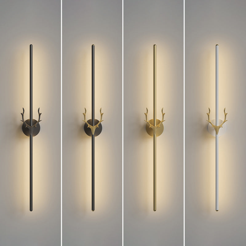 Lineare Wandlampe Aluminium Einfacher Stil LED LED LIGHT WALL SCHLAFT für Wohnzimmer