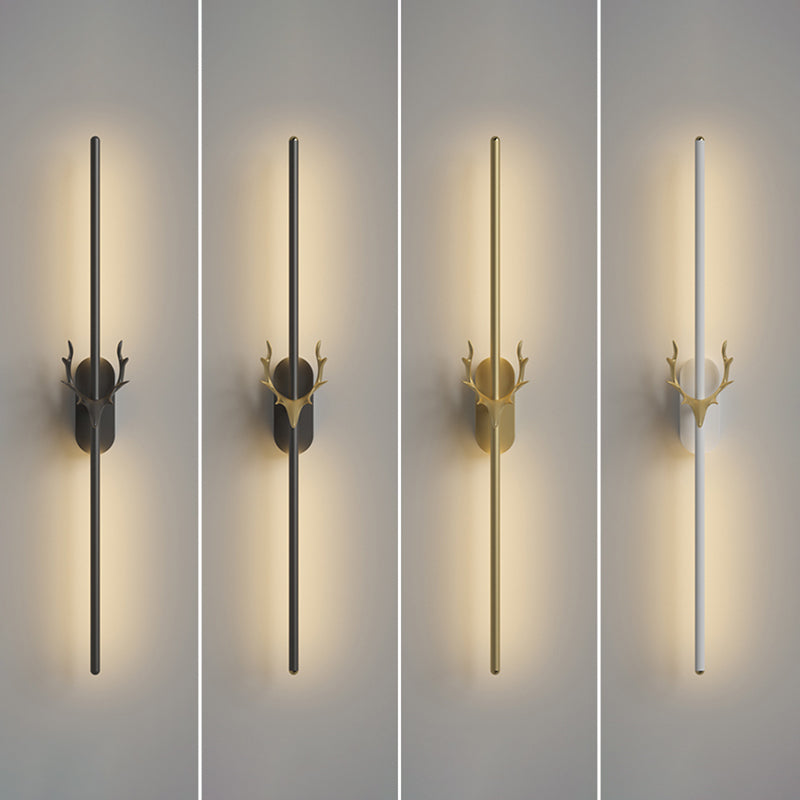 Lineare Wandlampe Aluminium Einfacher Stil LED LED LIGHT WALL SCHLAFT für Wohnzimmer