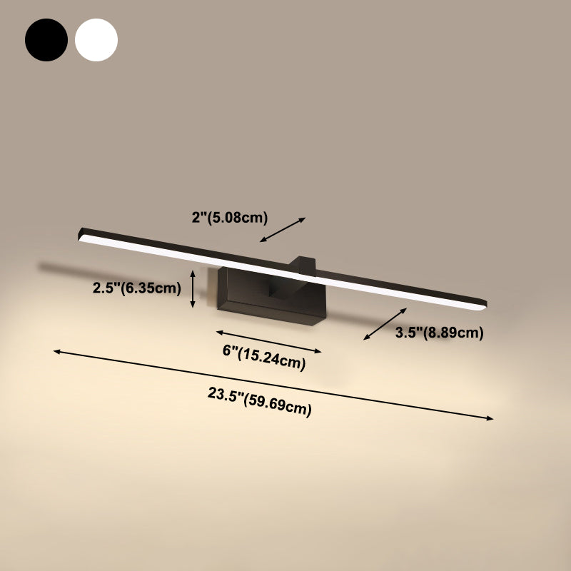 Noordse moderne spiegellicht Simple Long Strip Mirror Lamp Fixture voor badkamer