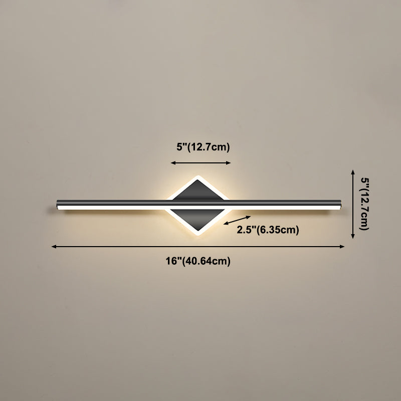 Nordic Modern Mirror Light Long Strip Mirror Lamp Fixture for Bathroom