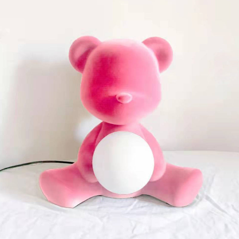 Lampada da tavolo da orso in stile nordico Lampada da scrivania in stile moderno per la camera da letto dello studio