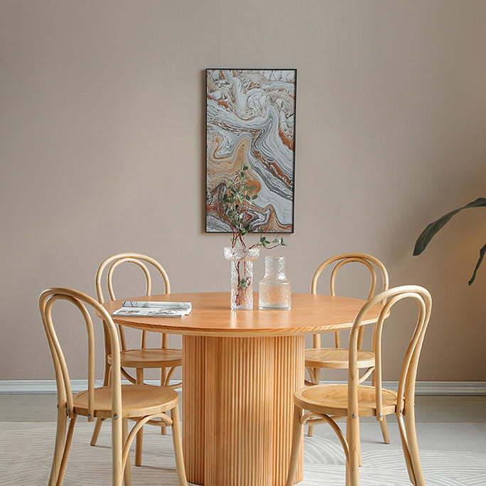 Moderno 1/2/3/5/7 Piezas comedor Muebles de comedor de piedra de madera maciza/Artículos separados