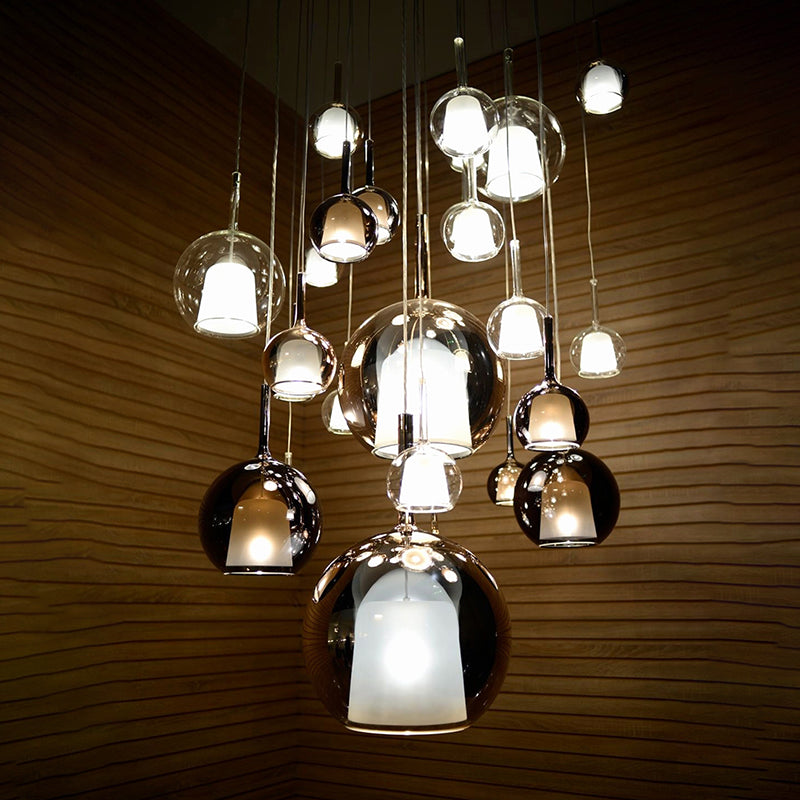 1 Lichthängeleuchte moderne Bell-LED-Federung für das Restaurant