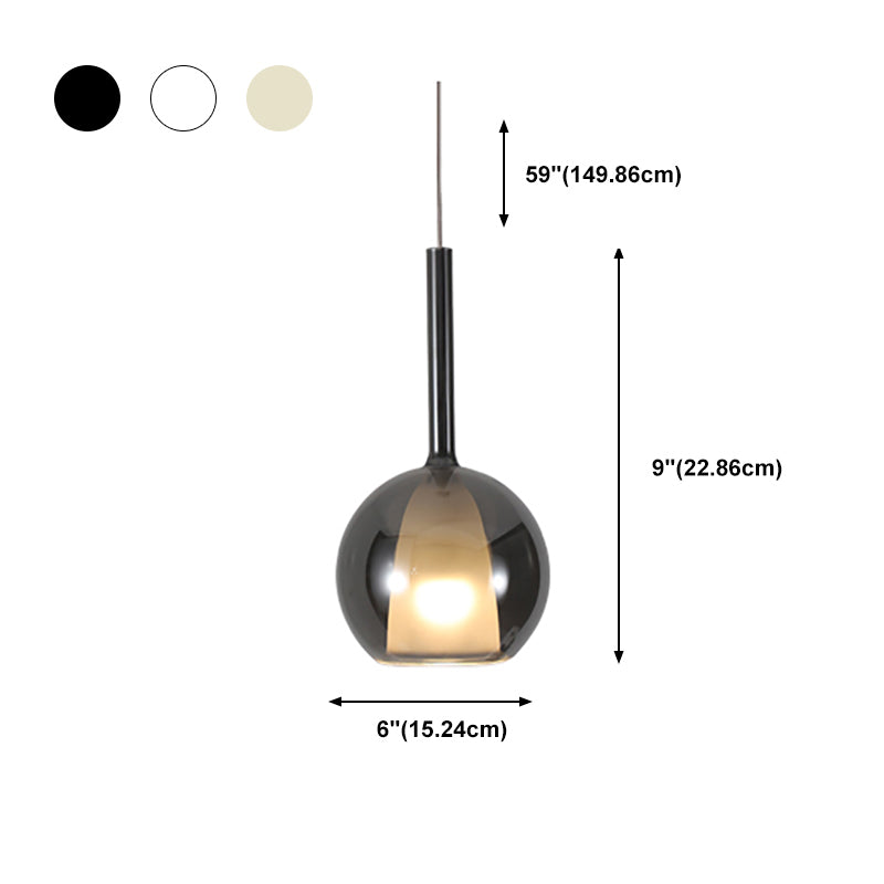 1 Lichthängeleuchte moderne Bell-LED-Federung für das Restaurant